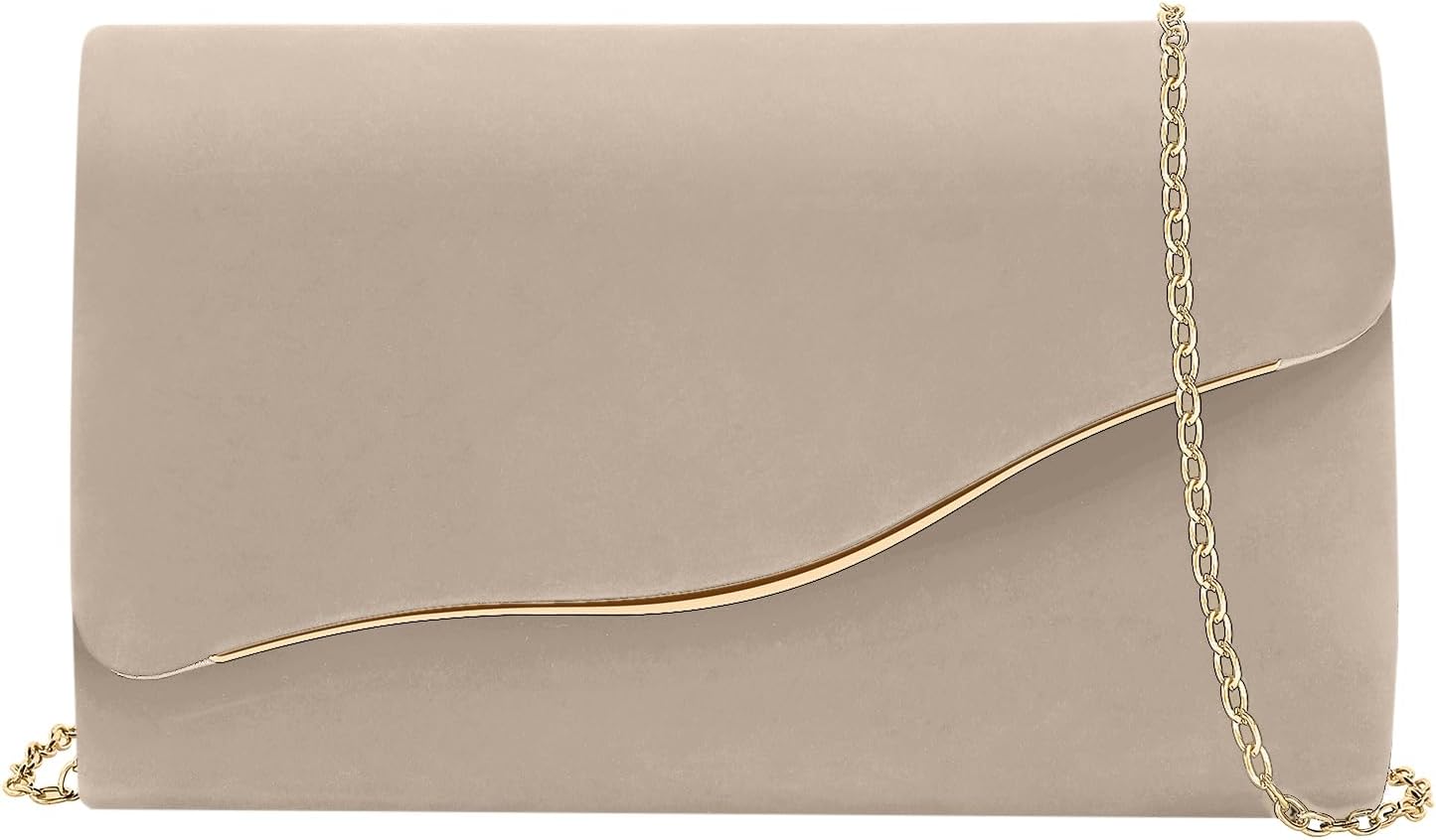 Clutch Purses for Women Evening Bag Faux Suede Formal Party Wedding Cocktail Prom
