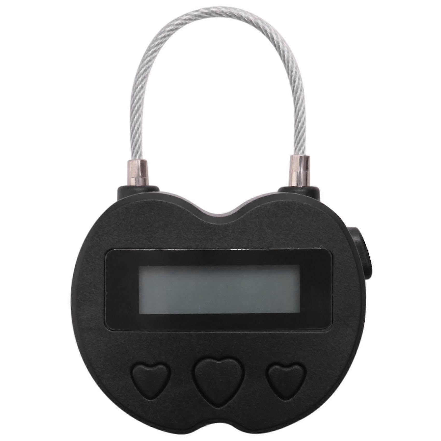 Joyhappst Image Color Smart Time Lock Lcd Display Time Lock Usb Rechargeable Temporary Timer Padlock Travel Electronic Ti