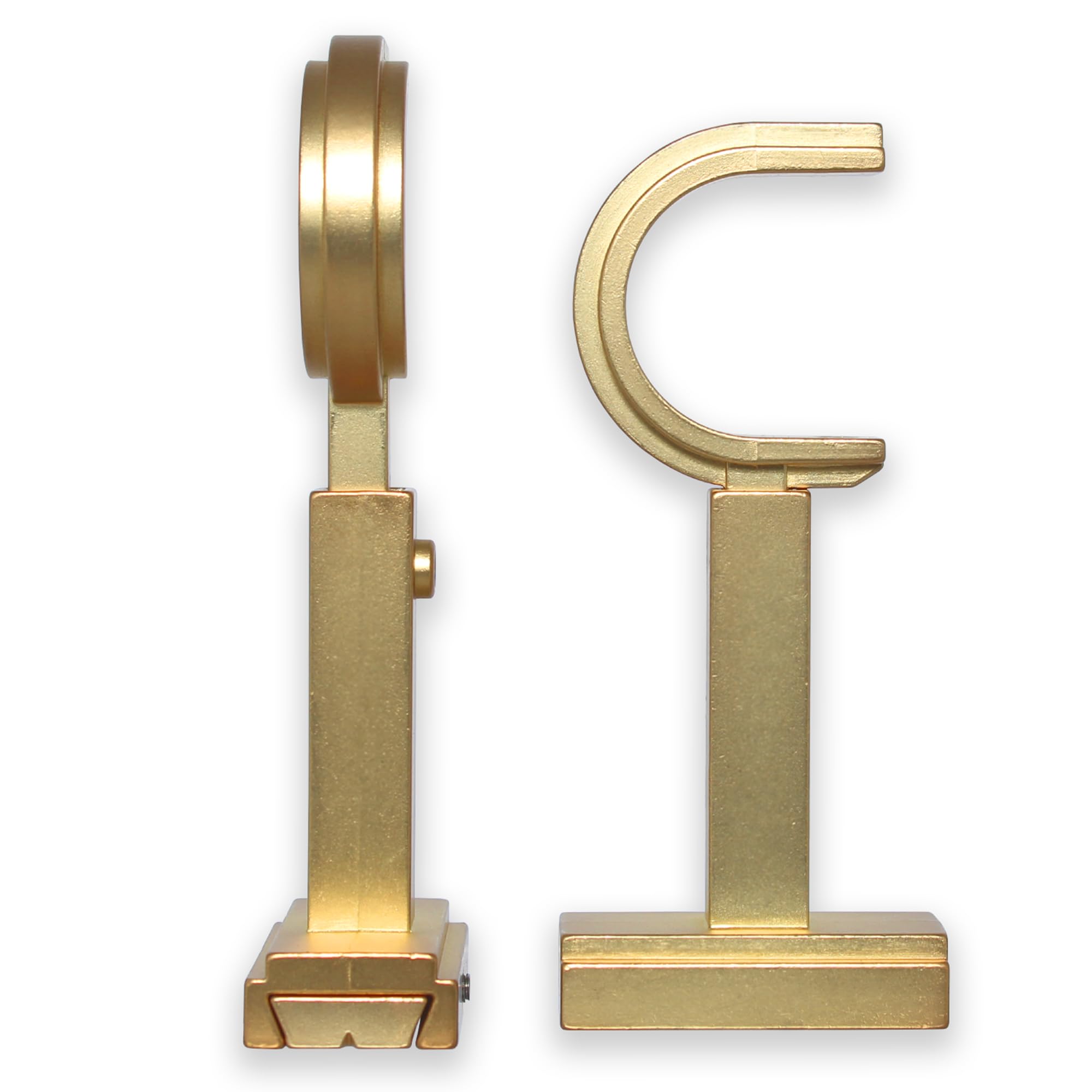 Photo 1 of BlastHome® Luxury Adjustable Curtain Rod Brackets, Brushed Gold