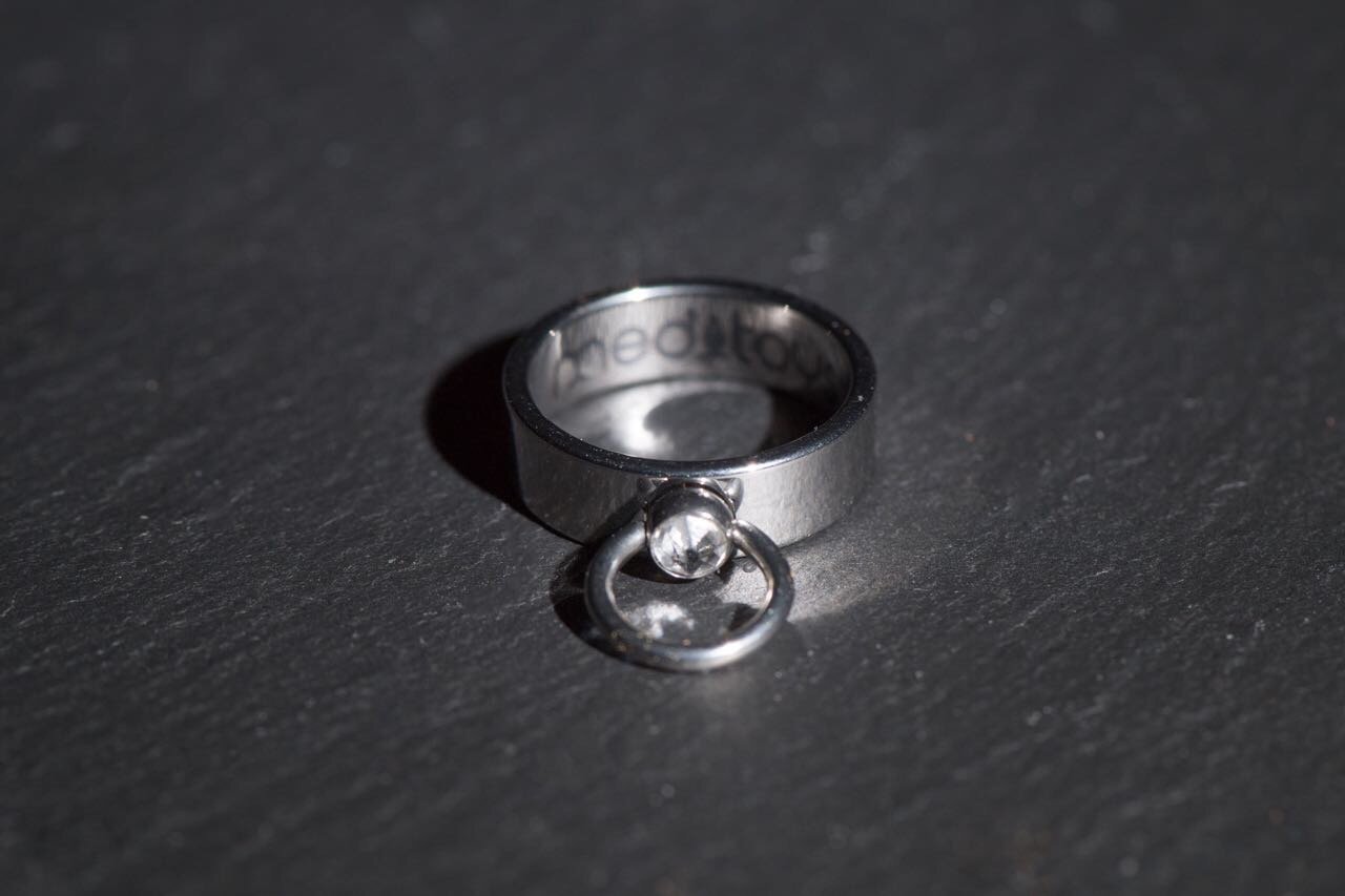 meditoys - 'Ring der O' mit Original Kristal aus Wattens CRYSTAL - 63
