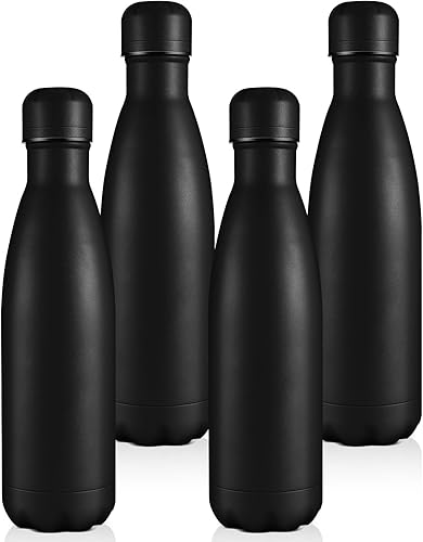 Miniatura 26 de Volhoply Botellas de agua de acero inoxidable de 17 onzas a granel, botella de agua de metal aislada a prueba de fugas para deportes, viajes,