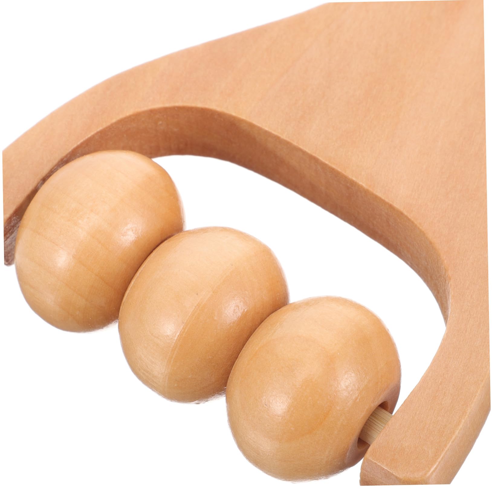 iplusmile 2 piezas Rodillos de Masaje de Madera Natural para Pies y Cuello Compactos y Portátiles Uso Diario para Aliviar Músculos y Puntos Gatillo