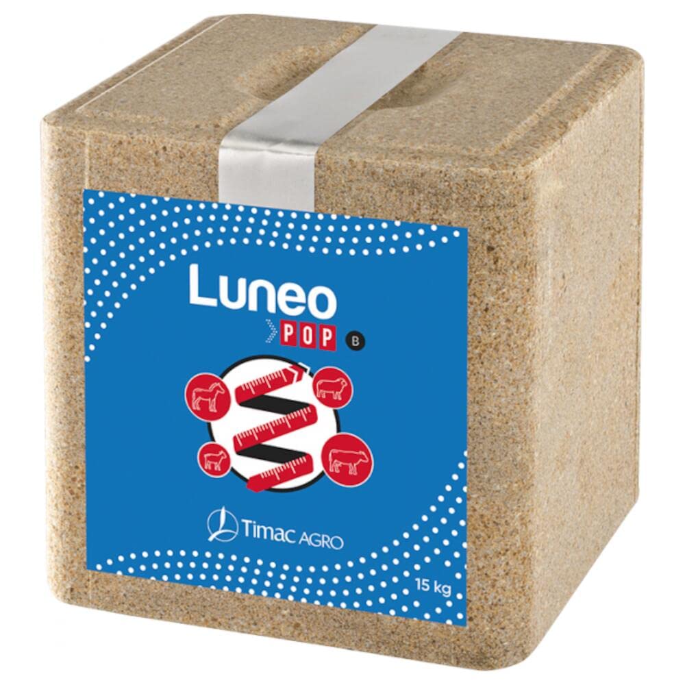 Leckstein Luneo POP 15 kg Rinder Schafe Ziegen Perde Mineralfutter