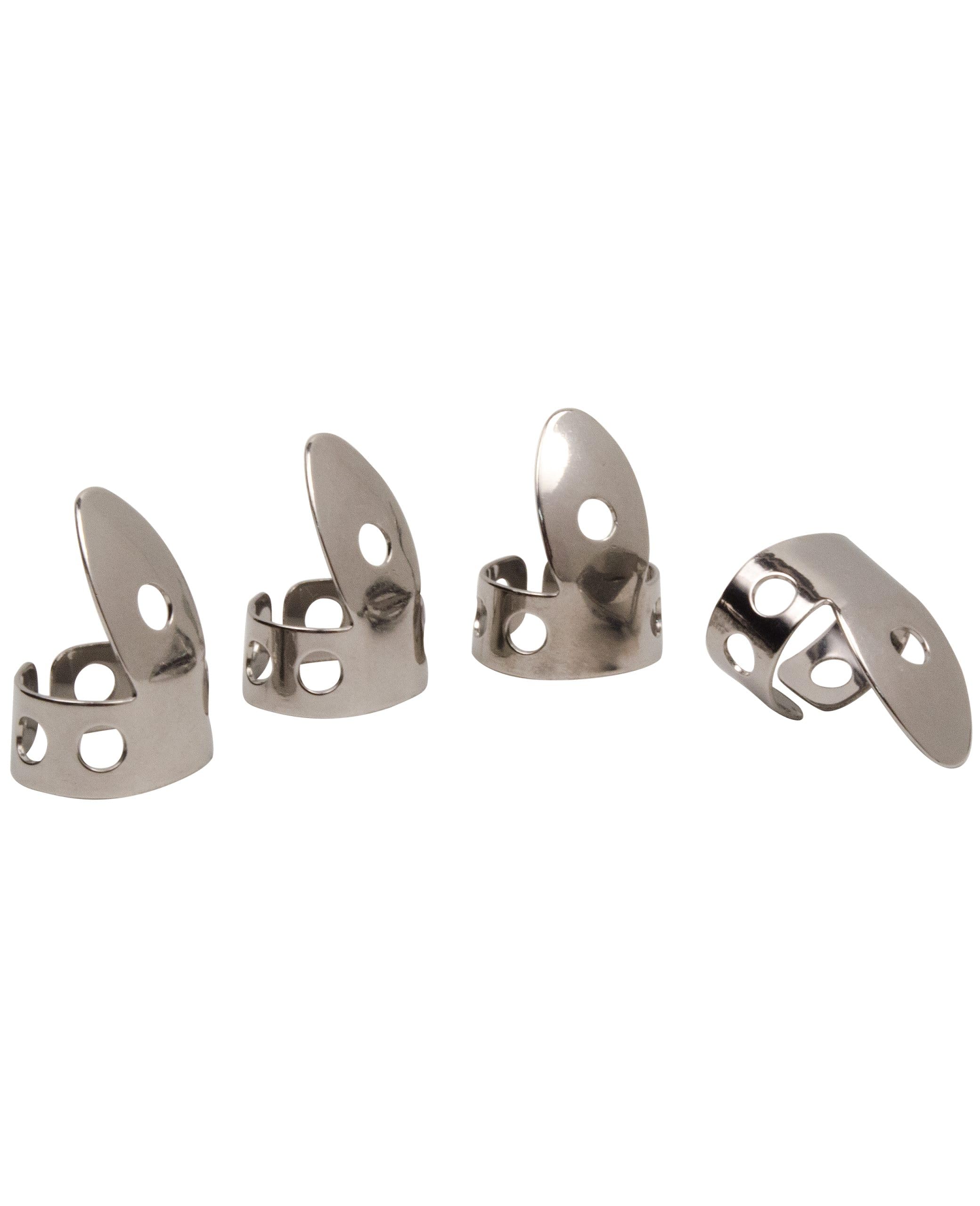 Golden Gate GP1-4PK Finger Picks - Stainless Steel - 4-Pack, Medium