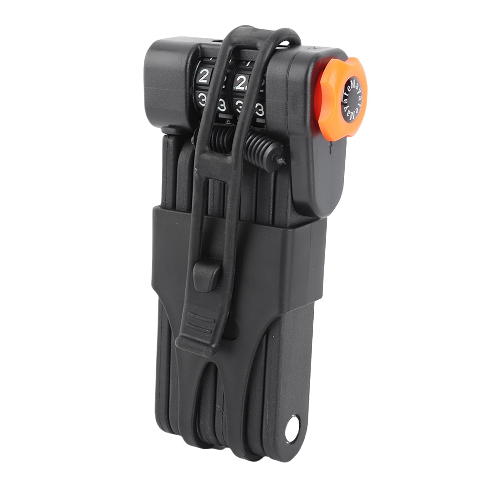Lucchetto per bici pieghevole in acciaio legato ad alta resistenza - Password antifurto con combinazione a 4 cifre - Proteggi due biciclette contemporaneamente - Design portatile