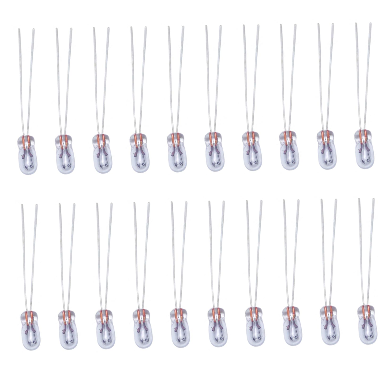 Rachlicy 20 Pieces Light Bulbs, 12V 30MA Miniature Lamp, T3 Incandescent Filament Halogen Light Bulbs for Auto Dash, Chandeliers, Oven Home Tools