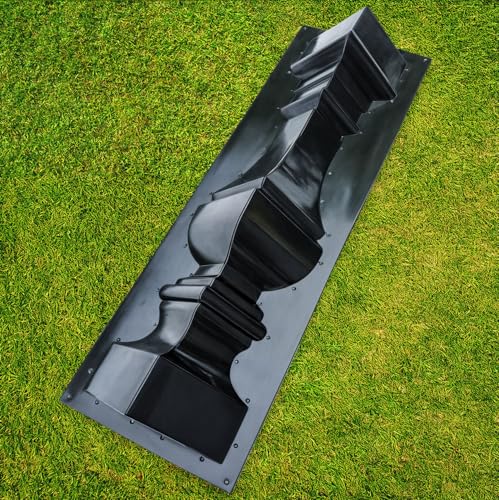 Lot de 2 moules de balustrade de style romain – Formes de colonne en béton pour clôture de jardin, terrasse, balcon ou piscine – Ensemble de moules en plastique...