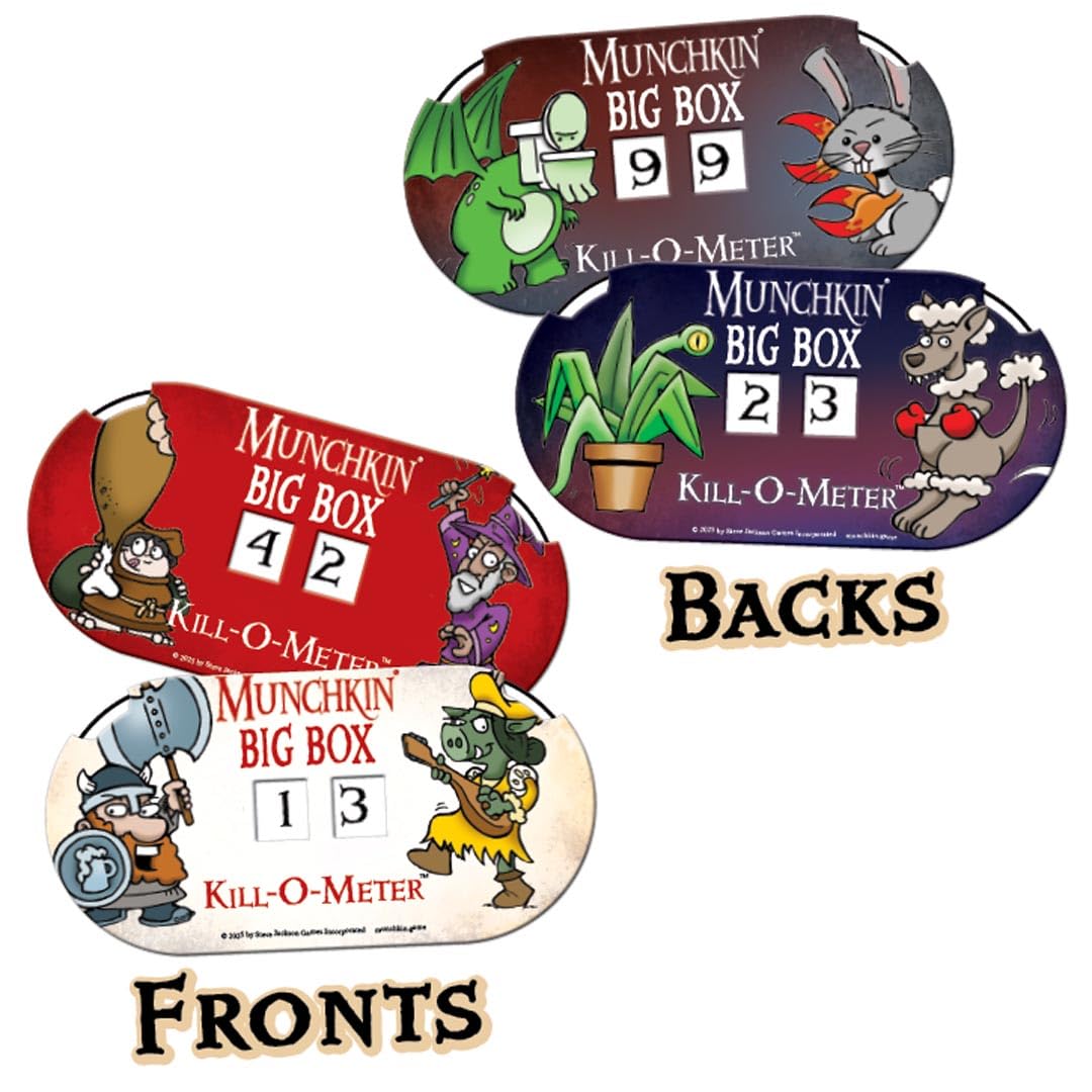 Munchkin Big Box | Collector’s Edition Fantasy Card Game | Over 650 Cards, Game Boards, Meeples, Dice & Storage Tray | Illustrated by John Kovalic | Ages 10+ | 3–6 Players