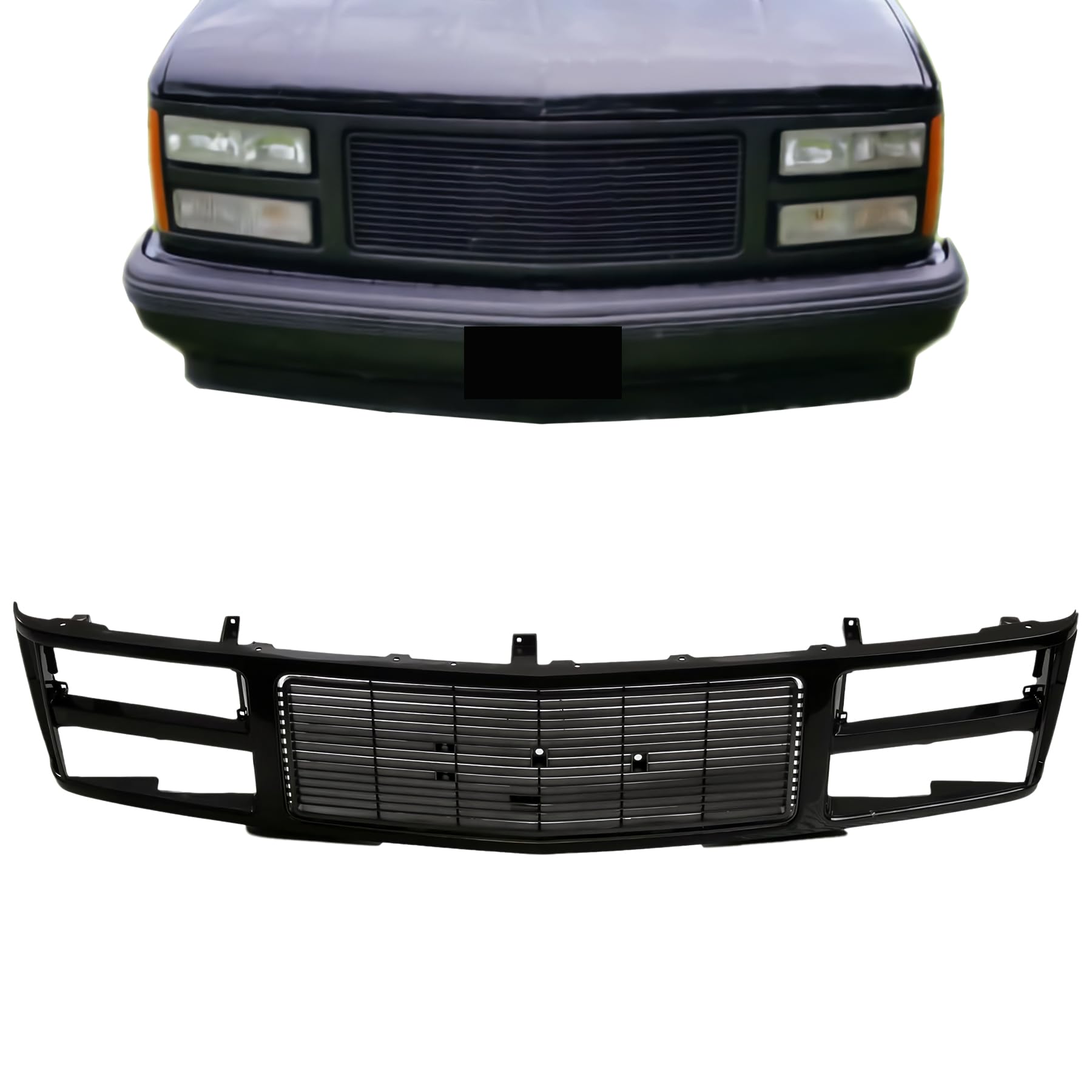 Amazon.com: CarPartsDepot Grille Grill Black 1988-1993 GMC C/K