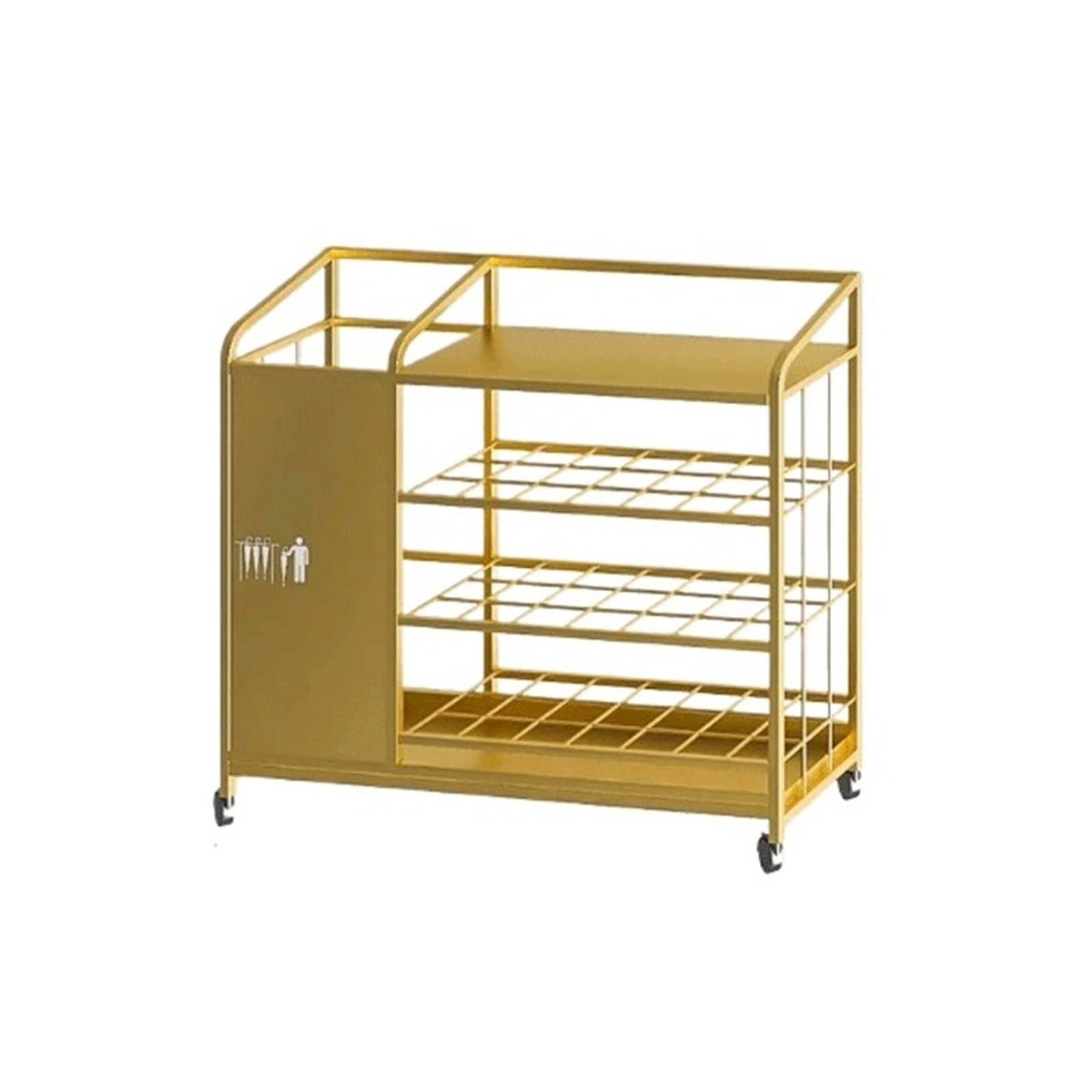 Z4T8M2K6G5 Umbrella Holder Umbrella Stands And Storage Racks; Commercial-grade, High-capacity Suitable For Hotel Lobbies(Gold,Medium)