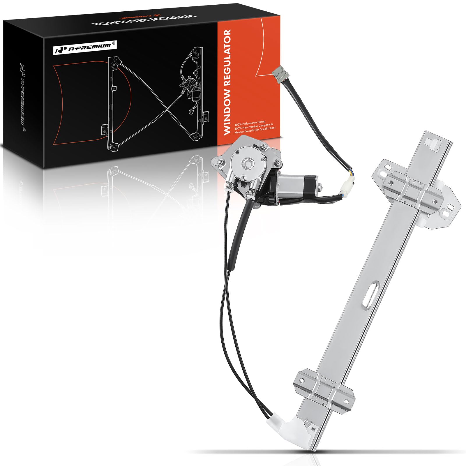 A-Premium Power Window Regulator with Motor Compatible with Honda Accord 1994-1997 Acura CL 1997 (Coupe 2 Door Only) Front Left Driver Side