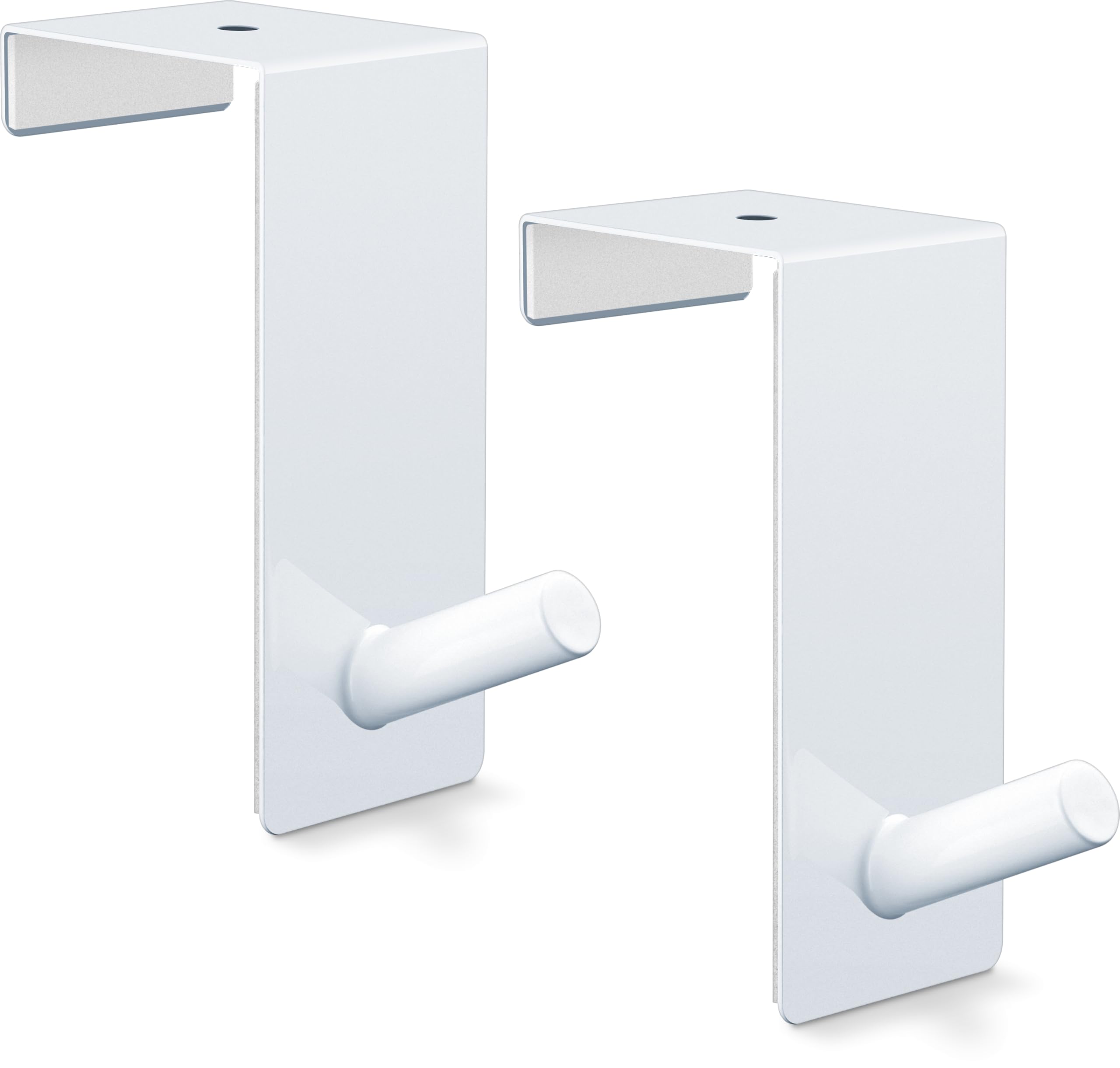 RELIBO Flipchart Door Hook, Space-Saving & Mobile Alternative to Flipchart Stand, Intelligent Solution for Hanging Flipchart Paper, White Painted Steel (2x)