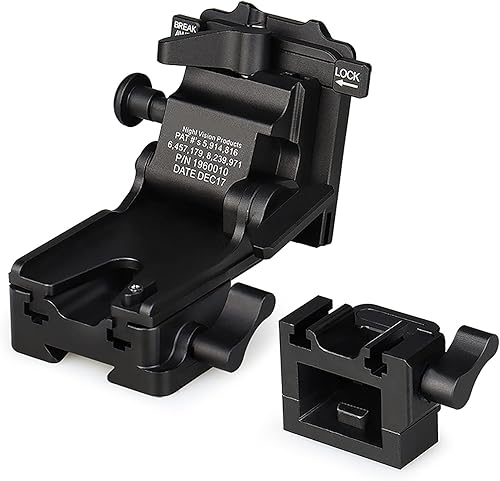 AYEBUD Gafas de visión nocturna soporte de casco de metal para montaje NVG TD-O1 montaje de visión nocturna cola de milano sistema de interfaz