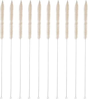 SOLUSTRE Graduated Cylinder Brush 10 pcs Scrub Brush Cleaning Brush Ideal for Test Tubes, Bottles, Flasks, Cylinders, Jars, Vases, Cup