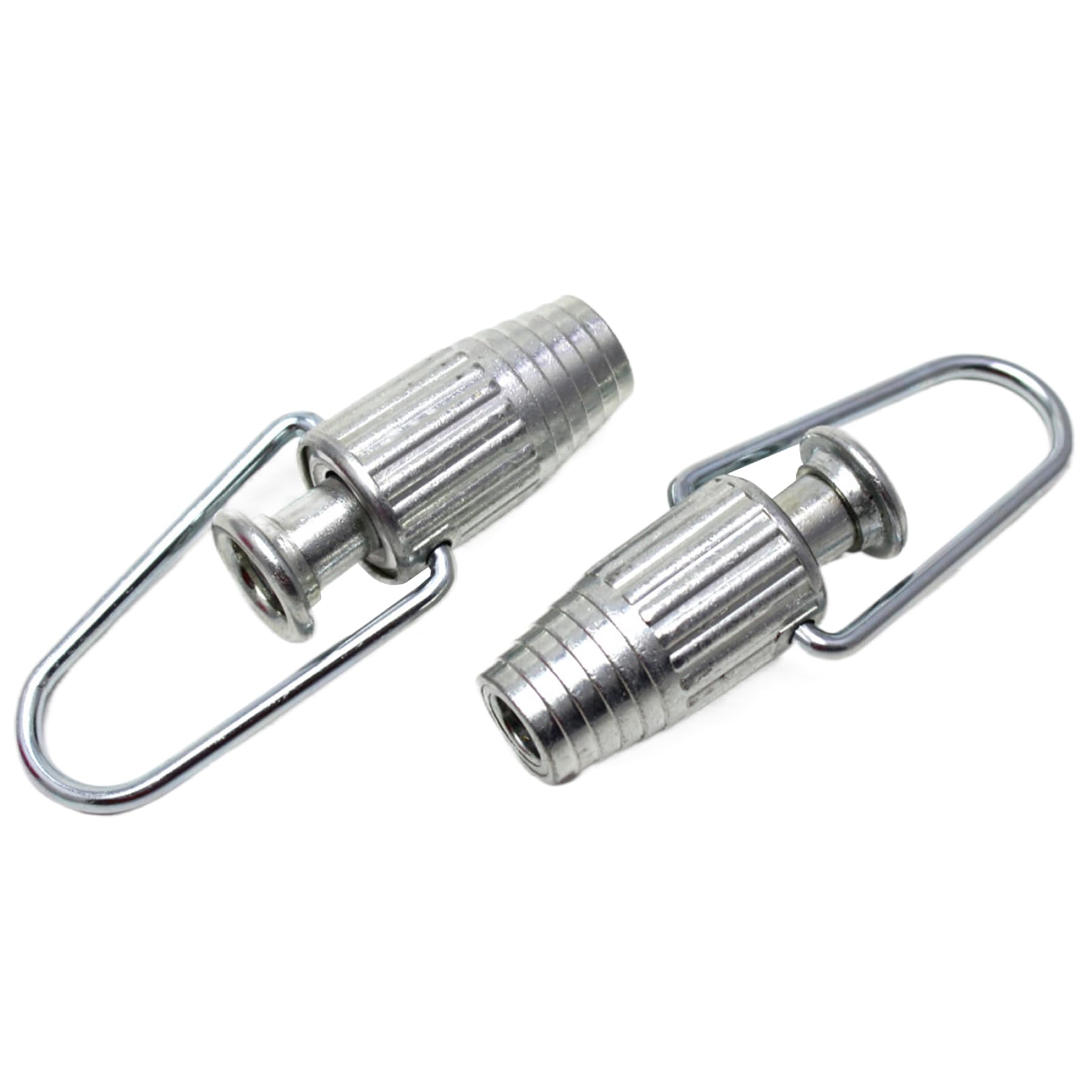 Nuelreva 2 Pcs Clothesline Tightener 3.2X1.4'' Anti-Tangle Aluminum Alloy Rope Tightener Simple Clothesline Pulley With Rotating Hook For Tightening Rope Clothesline Tightener