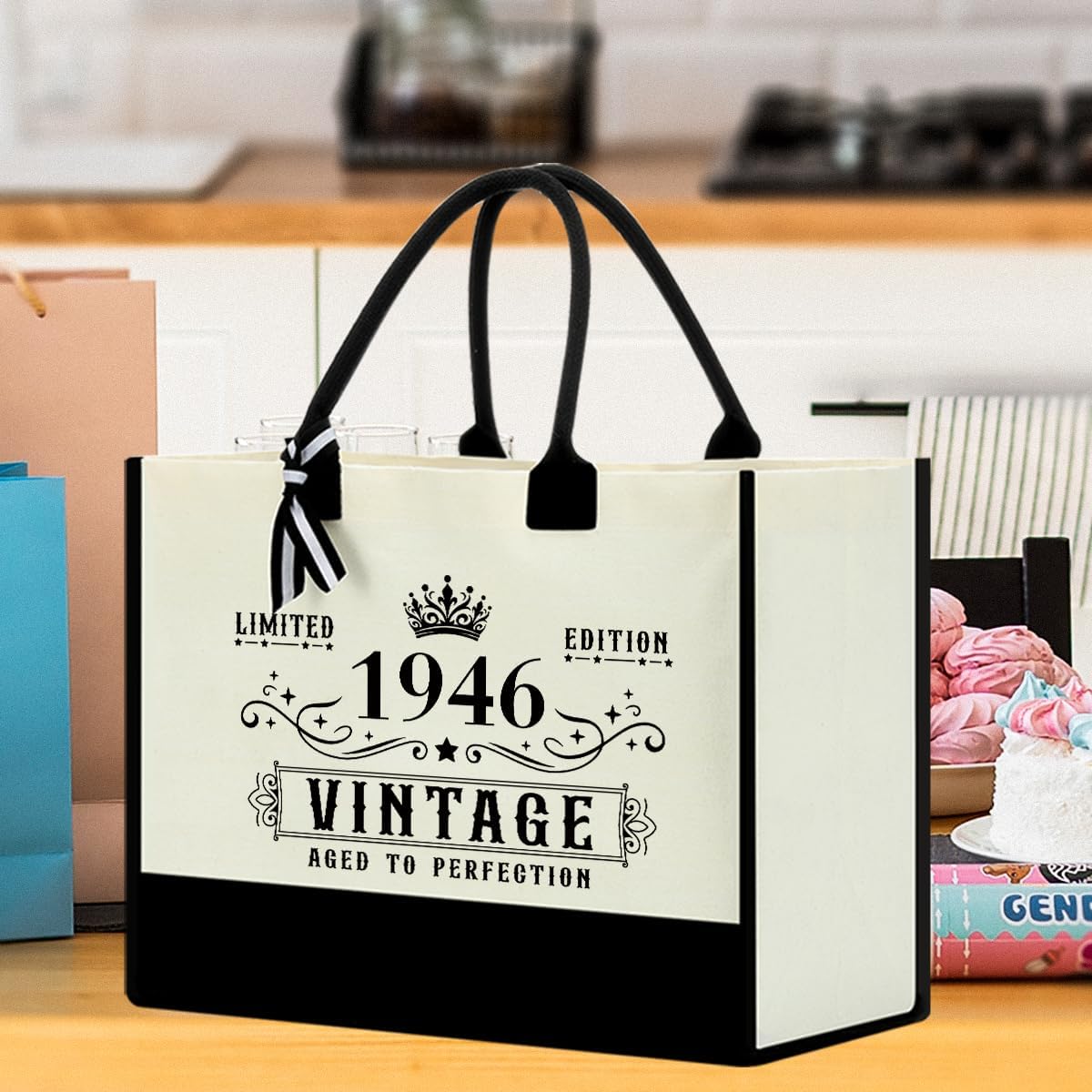Birthday gifts for Women Travel Canvas Tote Bag and Makeup Bag -2026 - Image 6