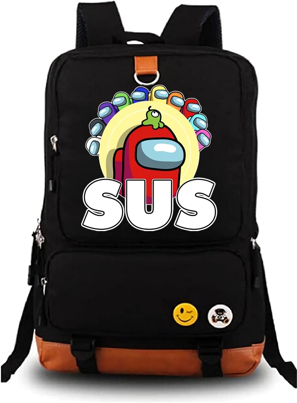 Monond Sus Backpack 17.3"X11.4"X5.1" Black Shoulder Bag For Travel