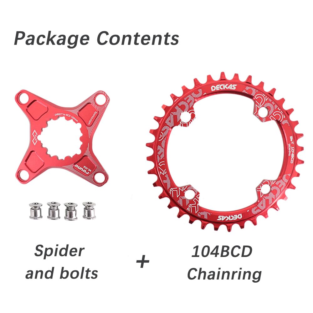 Amazon.com : DJC Bike Round Chainring 6mm Offset Adapter Spider