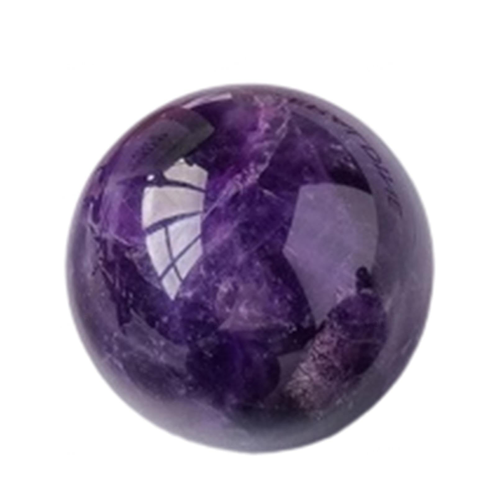 AUOQKQUT Amethyst Crystal Ball - Sphere Balls for Witchcraft and Decorative Crystals Stones Beginners Gift, ball-35~40mm