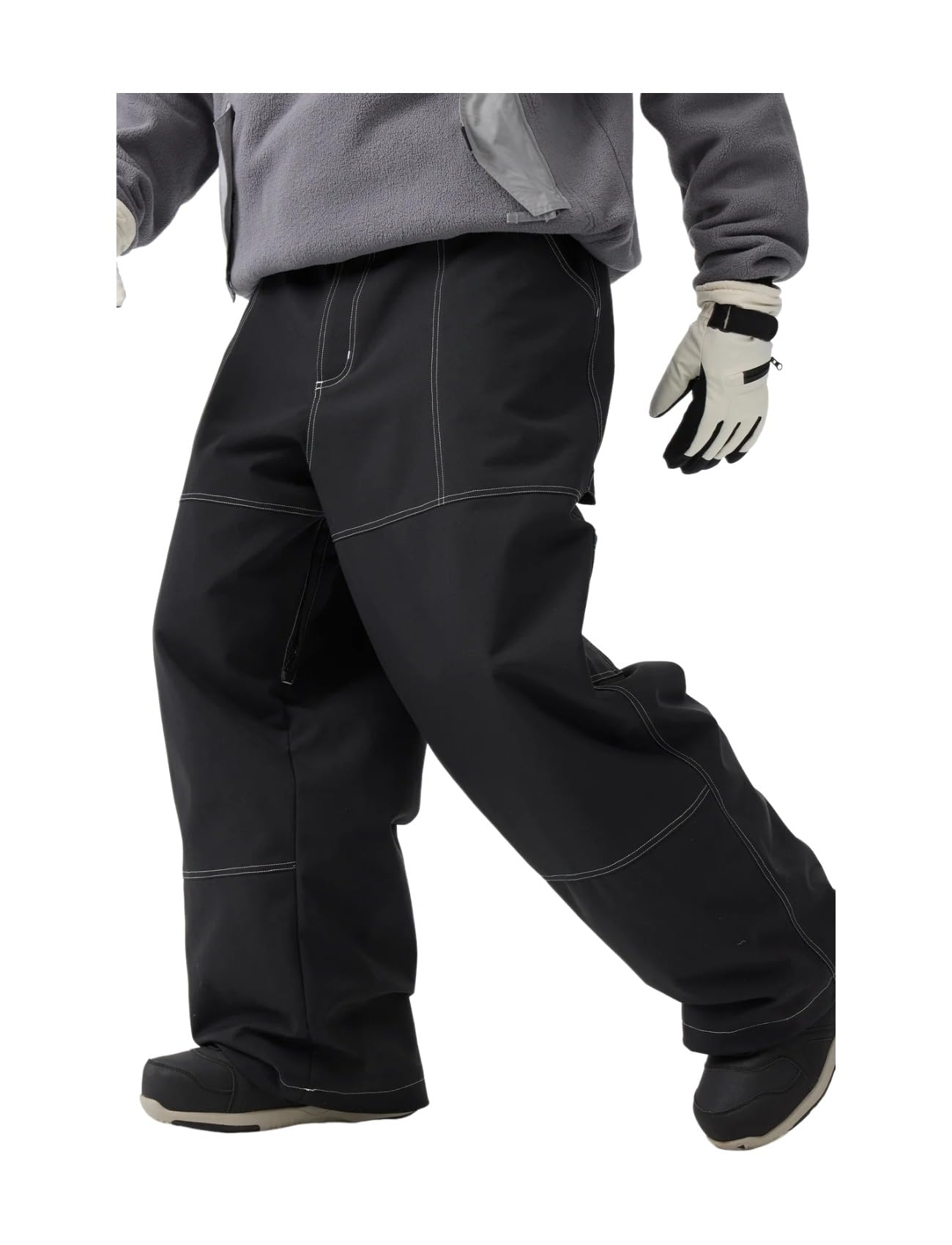 Photo 1 of GSOU SNOW Womens Mens Baggy Snowboard Pants Waterproof Windproof Cargo Snow Pants Outdoor Warm Hiking Ski Insulated Pants