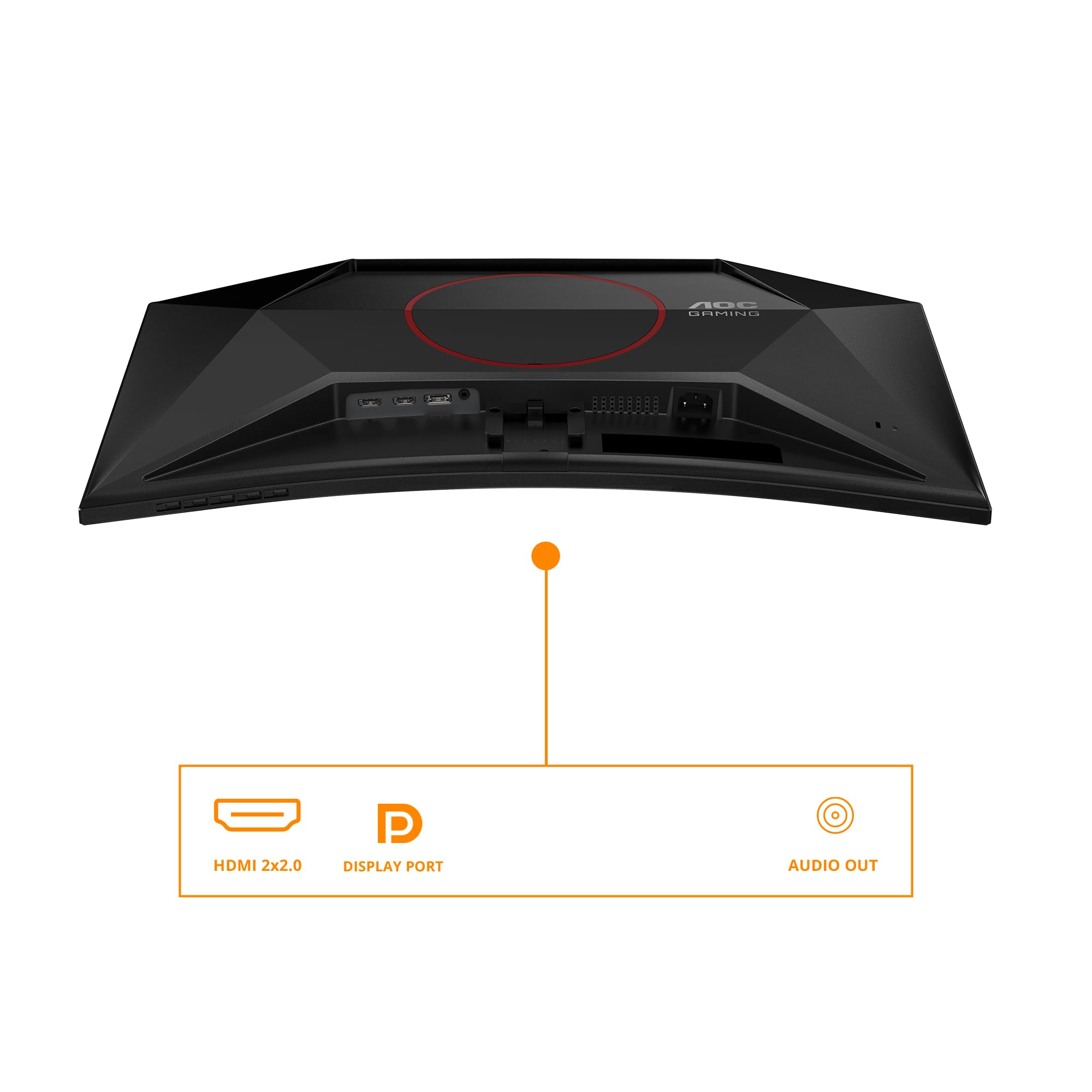 AOC Gaming C27G42E 27-calowy zakrzywiony monitor Full HD 180 Hz 0,5 ms, FreeSync Premium 1920 x 1080, 1 x HDMI 2.0, 1x DisplayPort 1.4 czarny, 27 cali FHD, głośniki