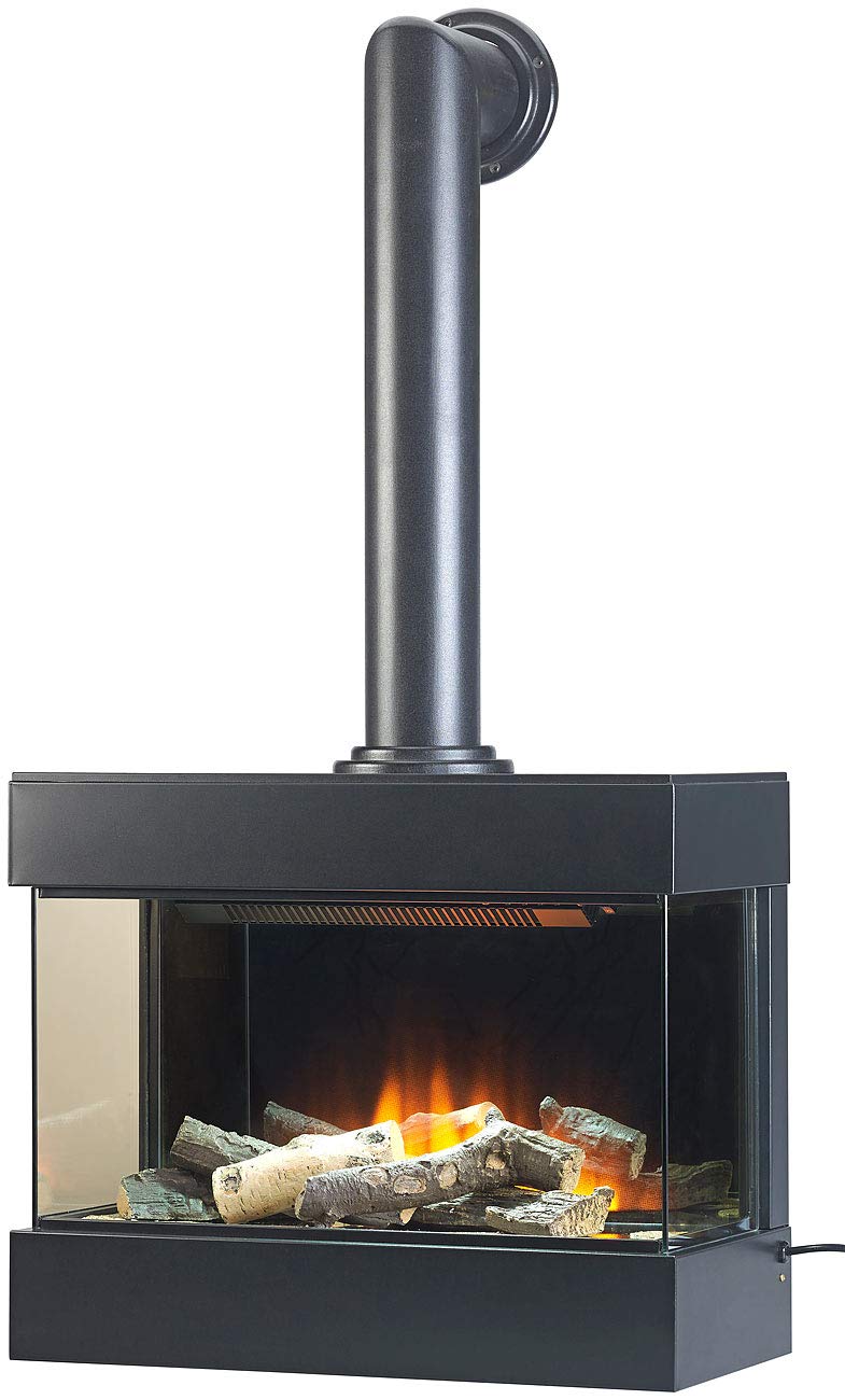 Carlo Milano Nostalgie-Elektro-Wandkamin "Tanami" mit 3D-Flammeneffekt, 2.000 Watt, 60 cm