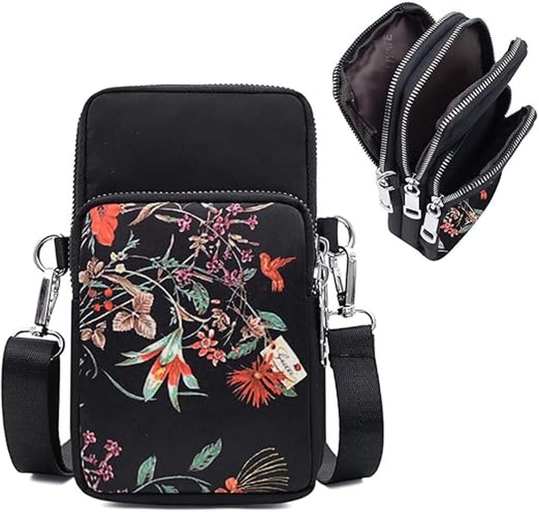 BAGIN ENTERPRISE Crossbody Mobile Sling Bag for Women |Stylish Phone Pouch with Detachable Strap & Adjustable Keychain|Mobile Purse|Versatile Mobile Pouch for Women