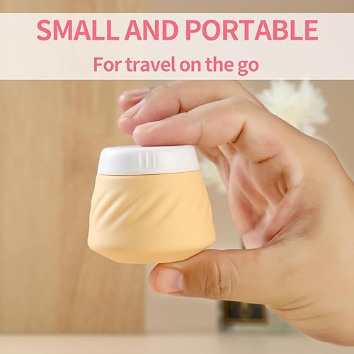 Miniatura 2 de Gemice Travel Containers for Toiletries, Silicone Cream Jars TSA Approved Travel Size Containers with Clear Bag, Leak-proof Travel Accessories with