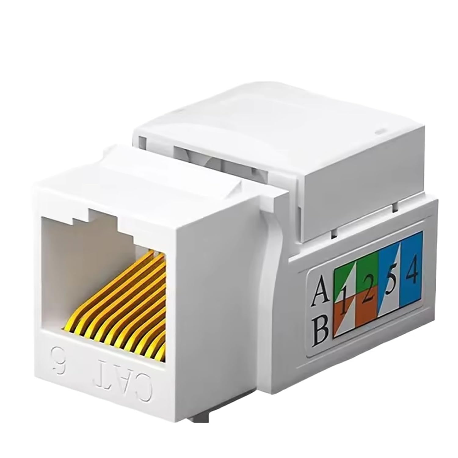 1PCS Cat5e Cat6 Keystone Jack, RJ45 Keystone Jack Network Coupler(CAT5E)