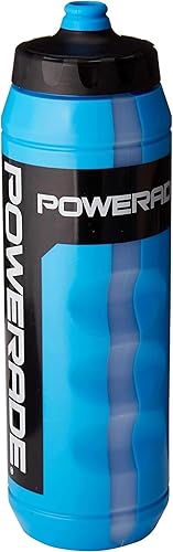 Powerade Botella de agua de 32 onzas Botella deportiva para apretar con boca ancha y tapa resistente a las fugas, reutilizable y sin BPA
