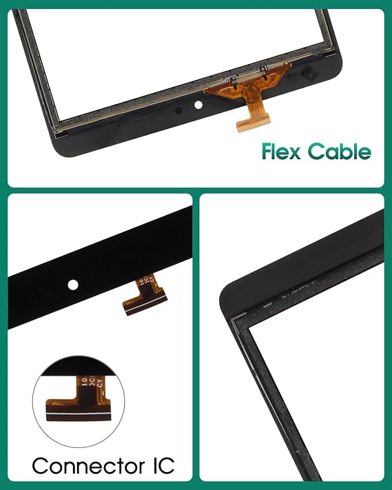 for Alcatel Joy Tab 2 2020 8 9032X 9032Z 9032T 9032W Touch Screen Glass Panel Digitizer Replacemet(Not Including LCD)