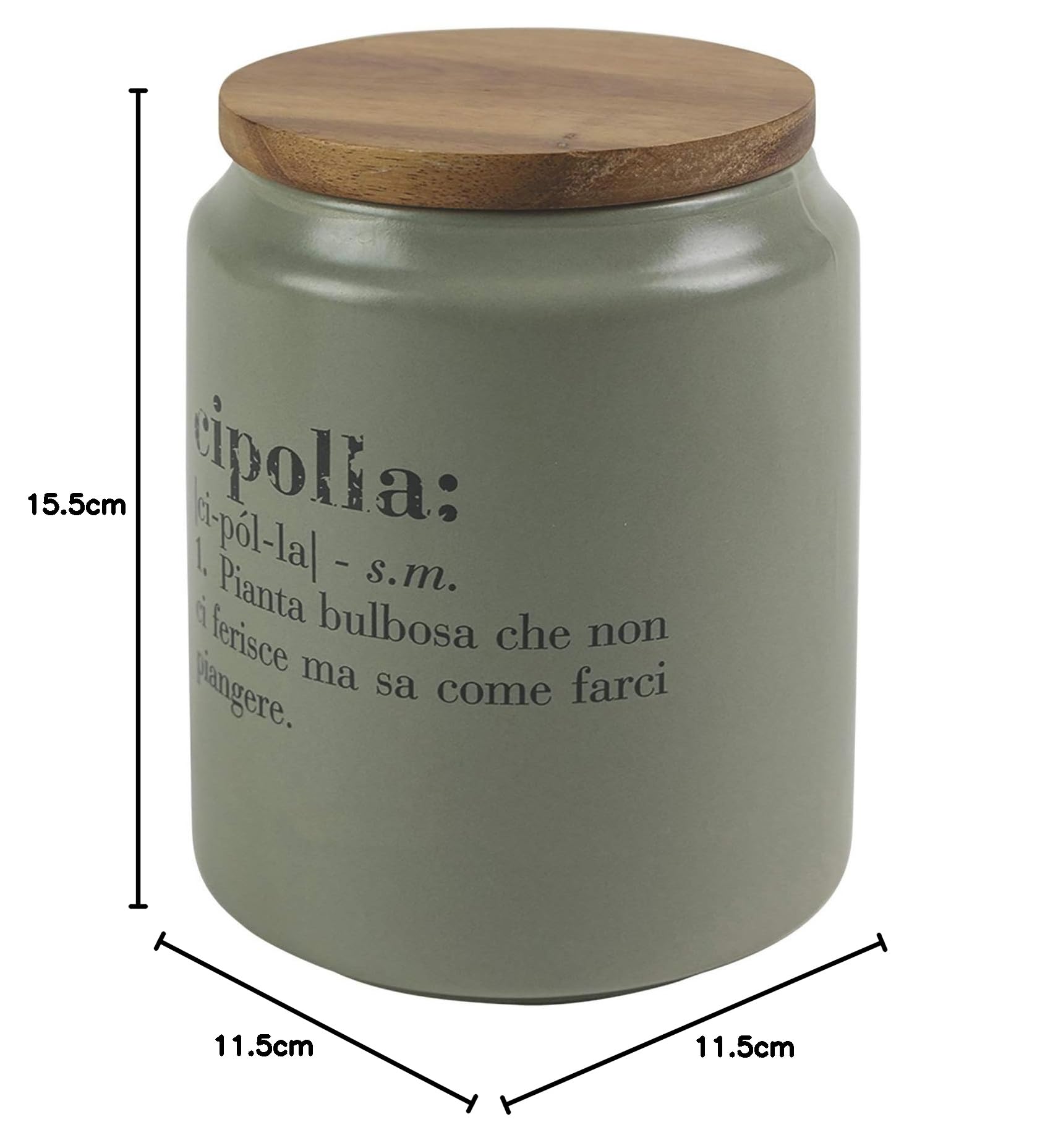 Vasetto In Ceramica Villa D'Este Home Tivoli 2022 - Capacità 160 Ml, Coperchio A Forma Di Peperoncino, Decorazione A Righe Bianche E Verdi