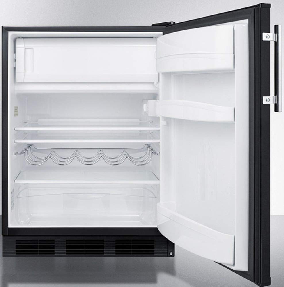 5.1 Cu. Ft. Mini Refrigerator With Freezer In Black on Fridge.com - View 3