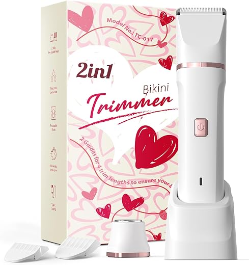 Risina 5-in-1 Bikini Trimmer for Women | Facial Hair Removal Machine, Eyebrow, Underarms &amp; Private Part Shaver | Epilator 