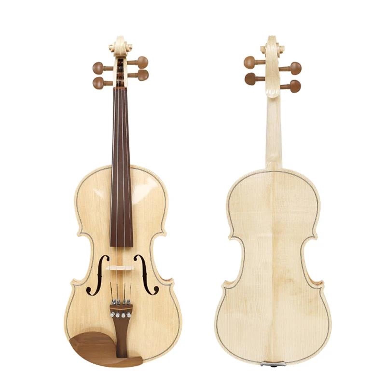 Violino 4/4 A Grandezza Naturale In Legno Di Abete Rosso/violino Acustico In Legno Massello Per Principiante Con Custodia E Arco Per (Wood)