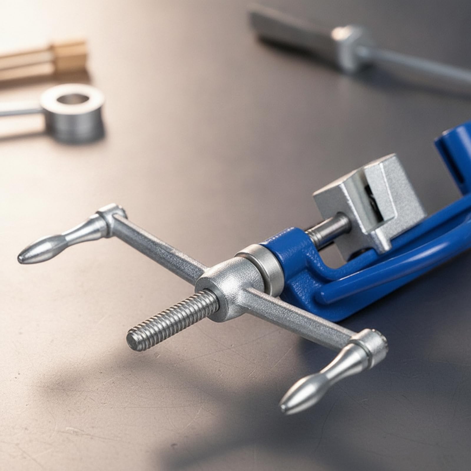 Dispositivo de Atado Manual Herramienta de Flejado Tensador Saca Cintas Sellador de Fleje con Manejo Sencillo y Barra con Puntas de Acero Inoxidable 304 Adecuado para Envíos Almacén Taller