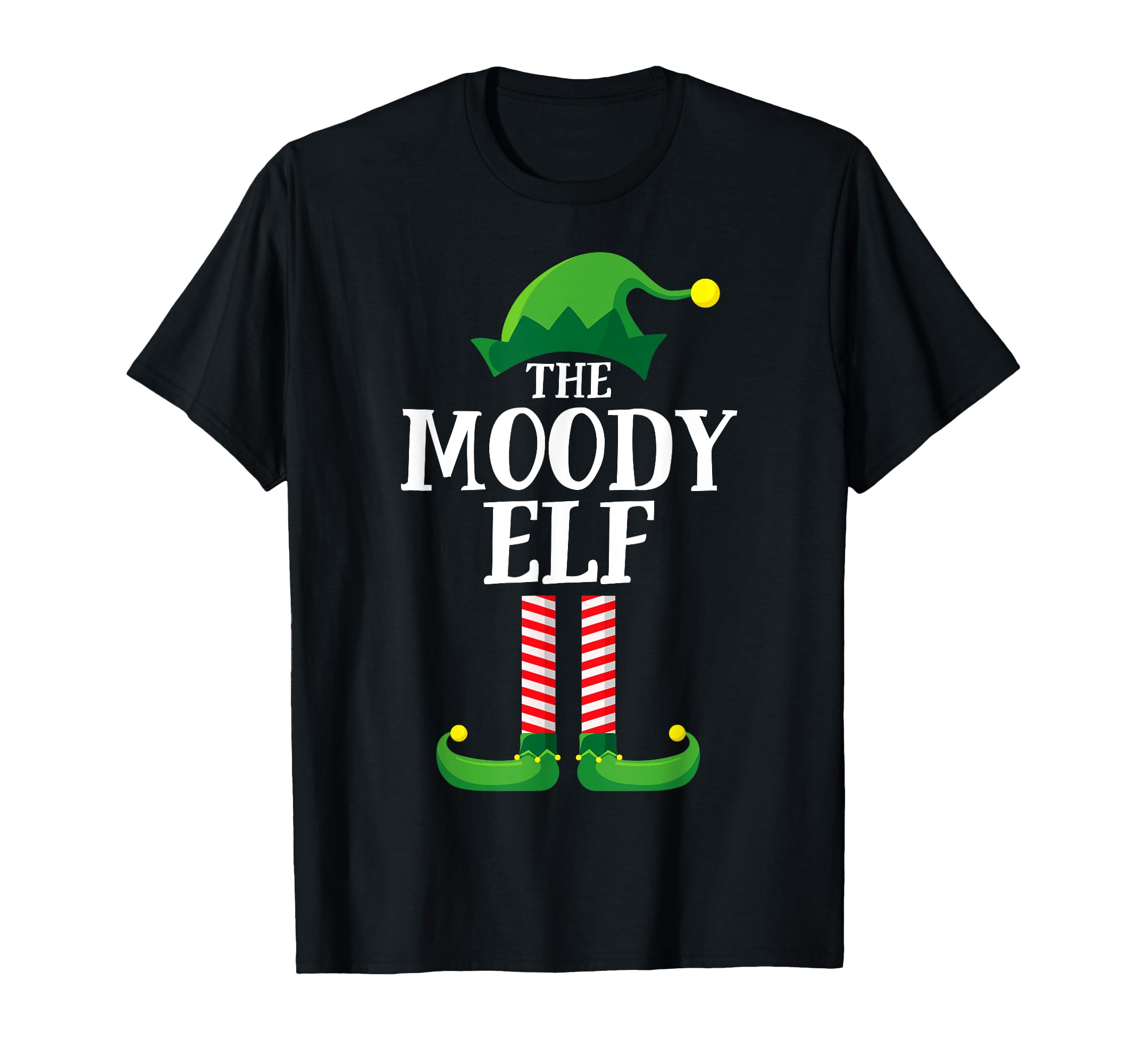 Moody Elf Matching Family Group Christmas Party Pyjamas T-Shirt