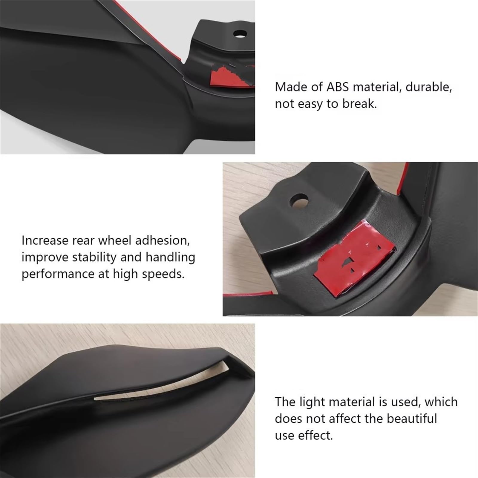 Aérodynamique Carénage Moto Kit d'aileron Avant aérodynamique pour Moto pour MT-09 SP 2024-2025(Gloss Black)