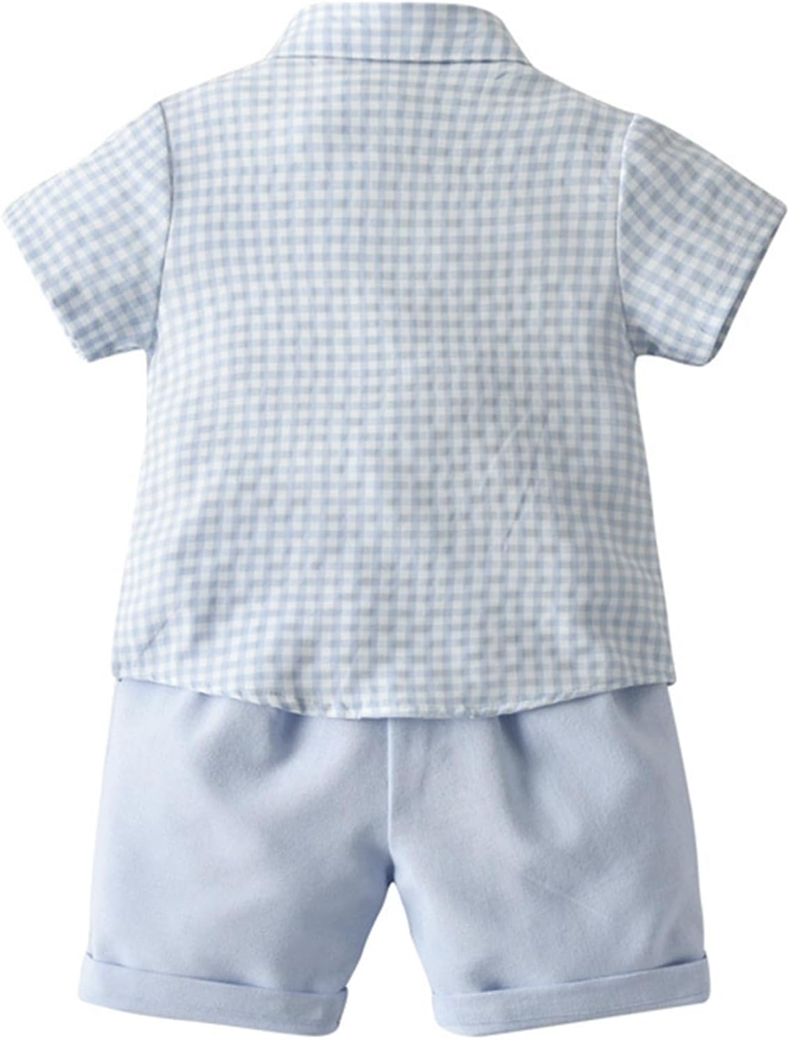 Toddler Baby Boy Outfits, Summer Formal Short Sleeve Bowtie Shirt Vest Shorts Suit Gentleman Wedding Outfits