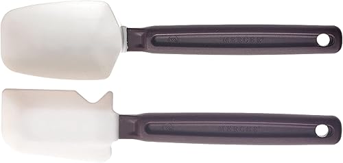 Mercer Culinary Espátula de silicona resistente al calor de 10 pulgadas y espátula de cuchara de 10 pulgadas, paquete de 2