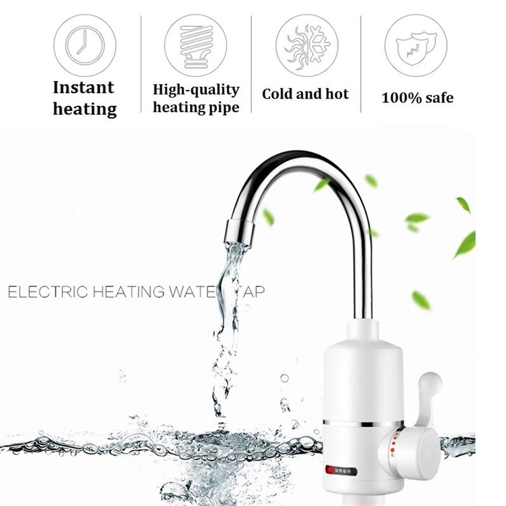 SUNXK 2000W Bathroom Instant Hot Water Tap Electric Water Faucet Tankless  Water Heater with Shower Head : Amazon.co.uk: DIY u0026 Tools
