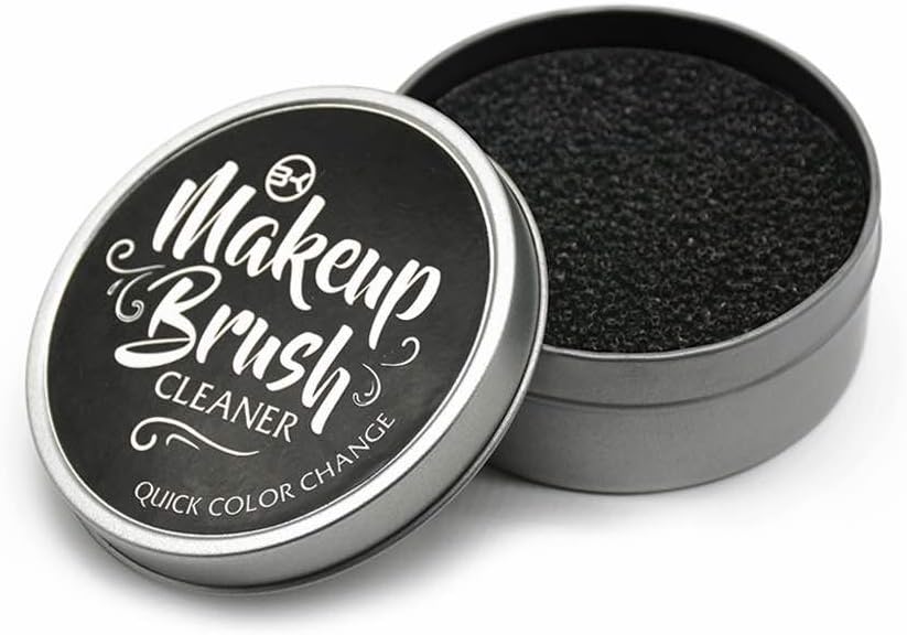NaturePlus Brush Cleaner and Color Removal Sponge - Quickly clean and remove eye shadow or blush color from makeup brush to switch colors - Great for any cosmetic brush cleaning