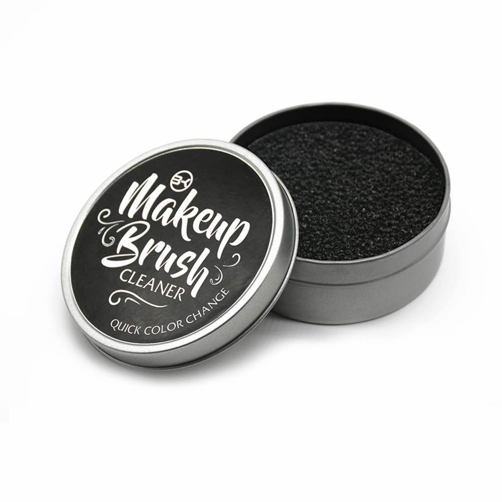 NaturePlus Brush Cleaner and Color Removal Sponge - Quickly clean and remove eye shadow or blush color from makeup brush to switch colors - Great for any cosmetic brush cleaning