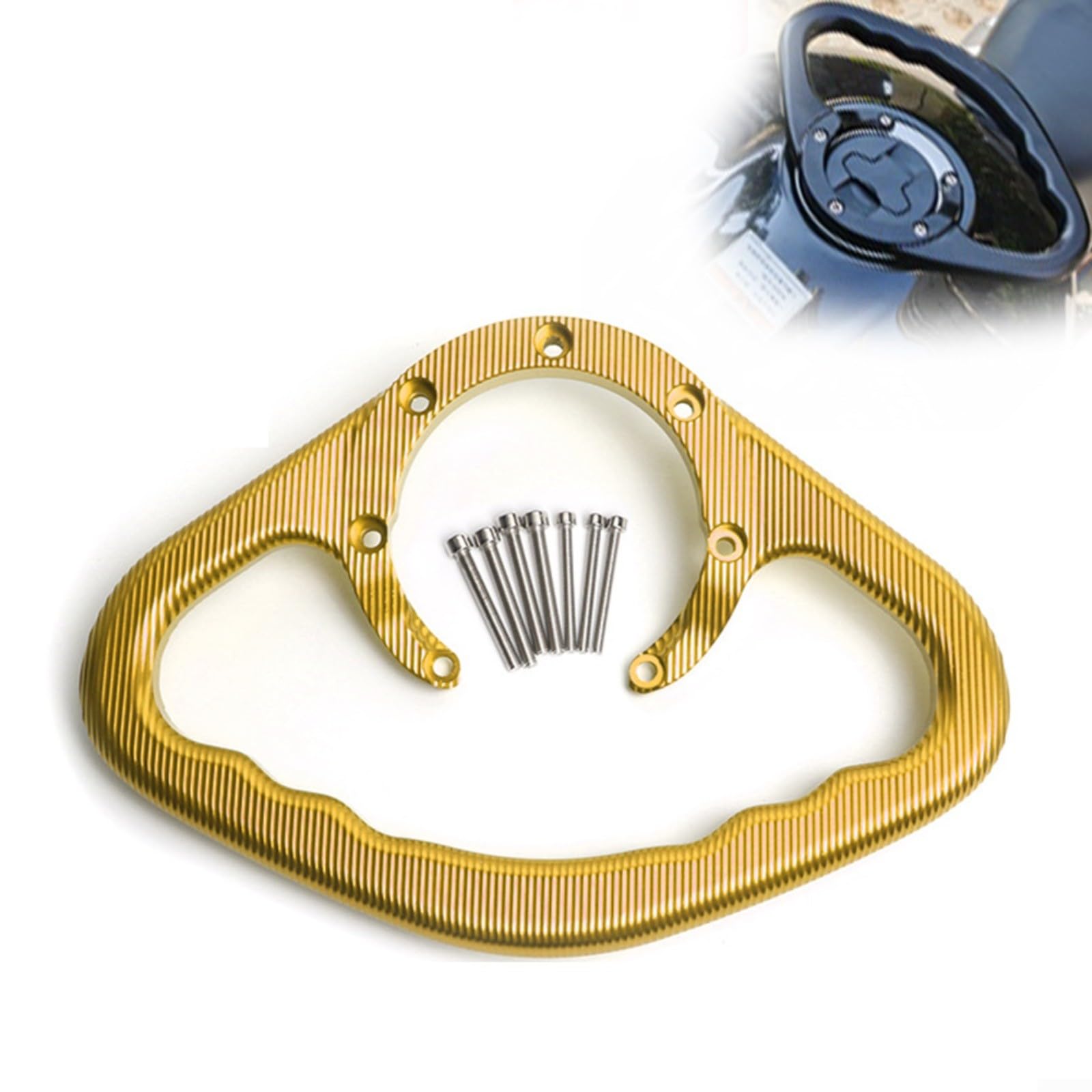 Maniglia di presa per serbatoio moto, impugnatura di sicurezza per passeggeri per Honda CBR600 CBR1000RR CBR900RR CBR929RR CBR954RR RC51 VTR1000 CB600F CB900F per Hornet con costruzione in alluminio