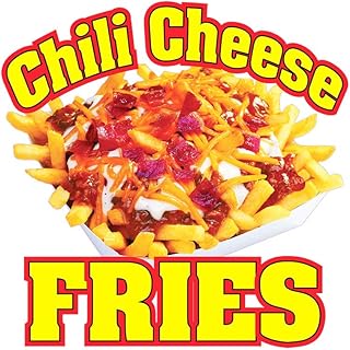 Chili Cheese Fries Concession Restaurant Food Truck Die-Cut Vinyl Sticker 8"