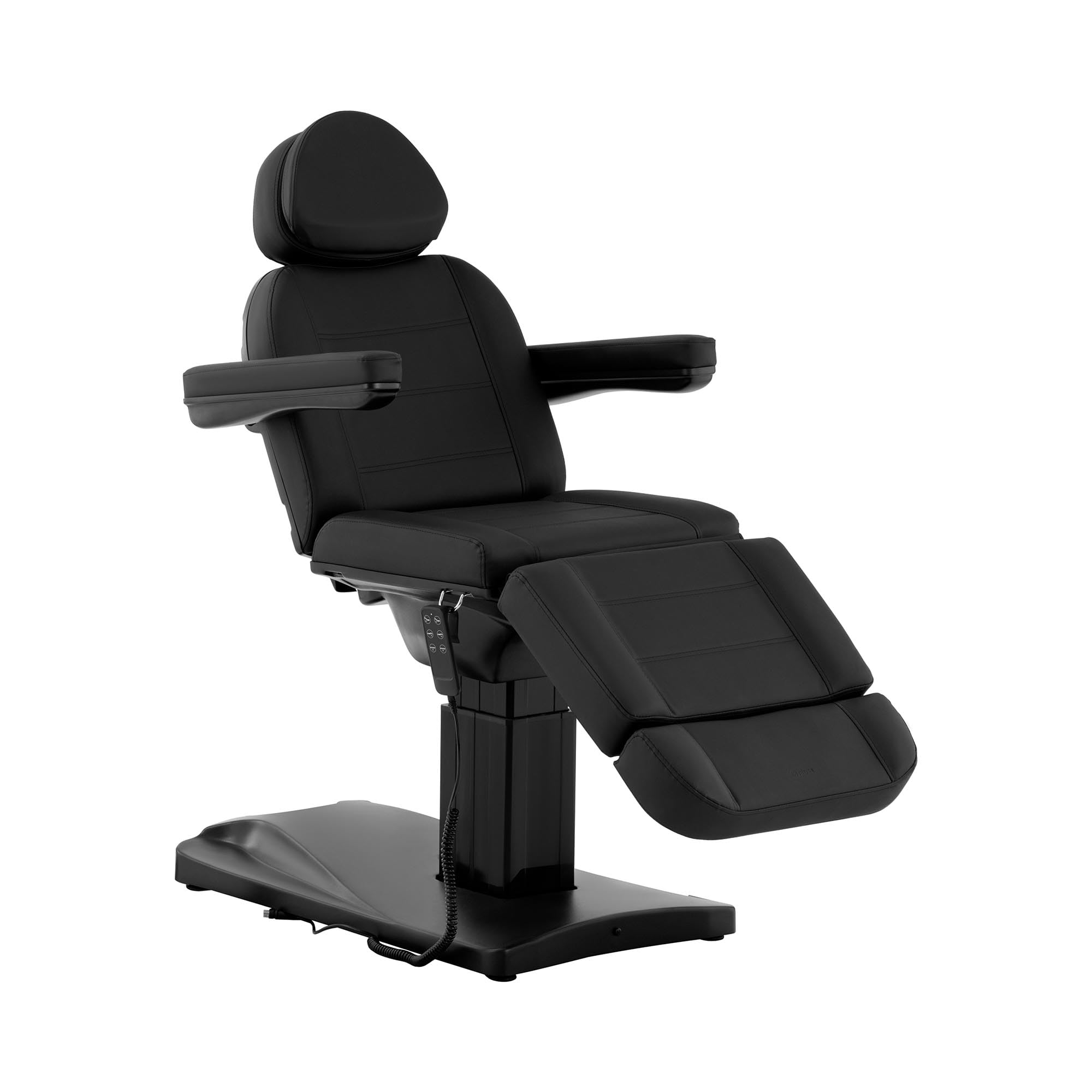 Physa Elektrische Kosmetikliege 3 motoren 300 W 192 x 60 x 70-90,5 cm 150 kg schwarz Behandlungsliege Kosmetikstuhl Therapieliege Tattooliege