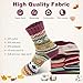 LKV 5 Pairs Wool Socks for Women - Cute Funny Fuzzy Warm Cozy Colorful Crew Socks for Women Men Fall Winter Christmas Stocking Stuffers Gifts Socks Knit