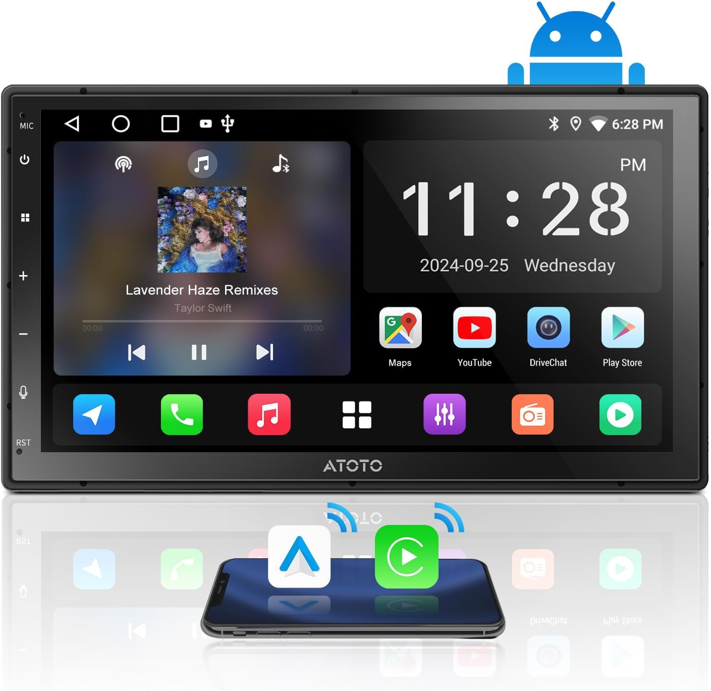 Autoradio ATOTO F7 WE 7 Pollici - Doppio DIN Con CarPlay E Android Auto Wireless, Schermo Touch