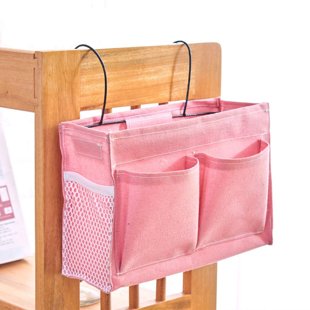 Sac de rangement suspendu pour chevet en tissu lavable pour chambre et dortoir