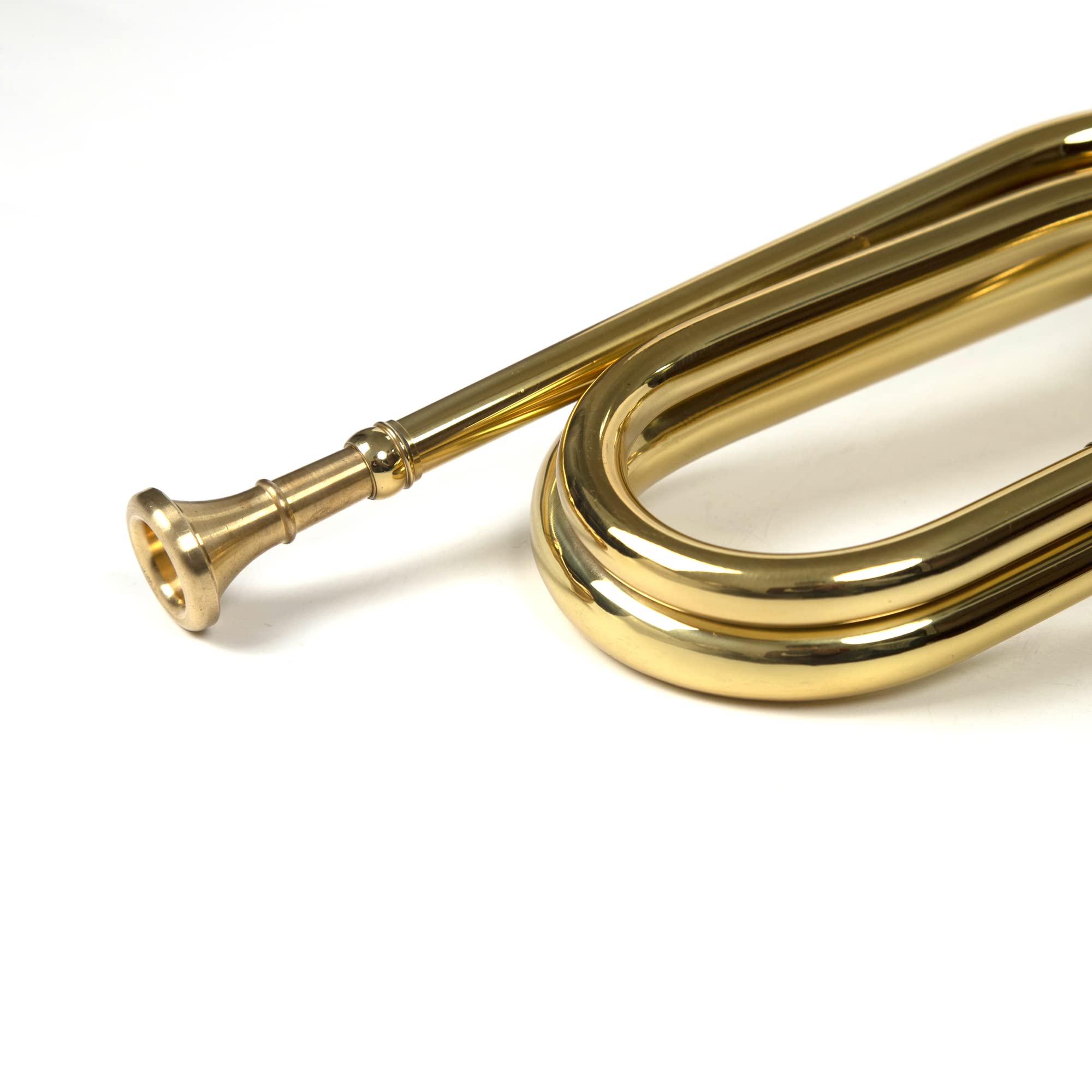 Messing Militär Trompete Kavallerie Signalhorn Orchester Goldfarbe (goldene Farbe - Version 3)